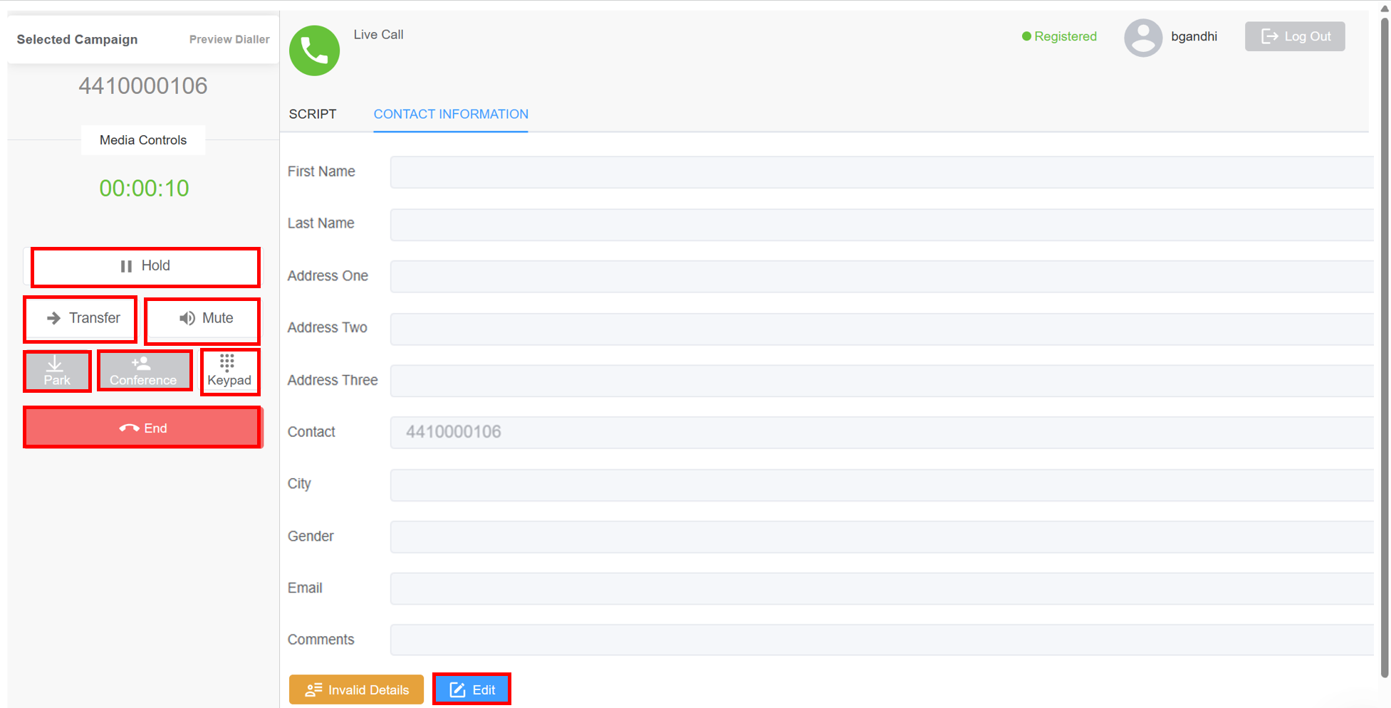 Preview Dialer